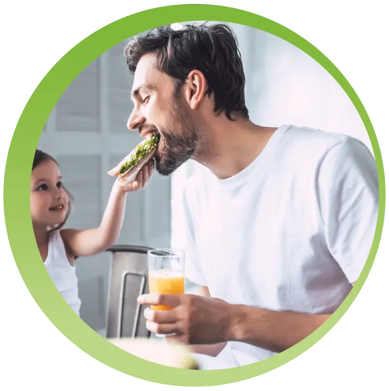 Egészséges életmód tápláló ételekkel